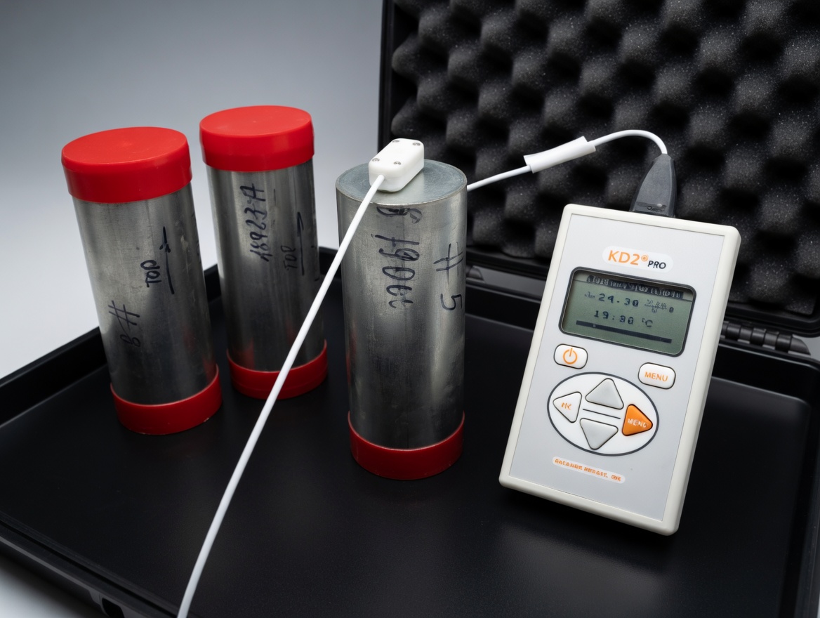 Thermal Conductivity of Soil and Soft Rock by Thermal Needle Probe